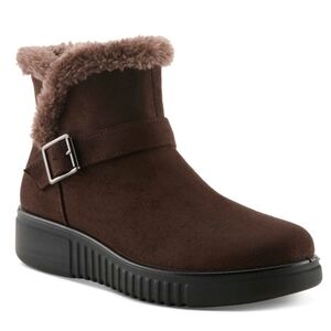 Flexus By Spring Step Badisco Chocolate Brown Ankle Boots Womens Size 9.5/ 41